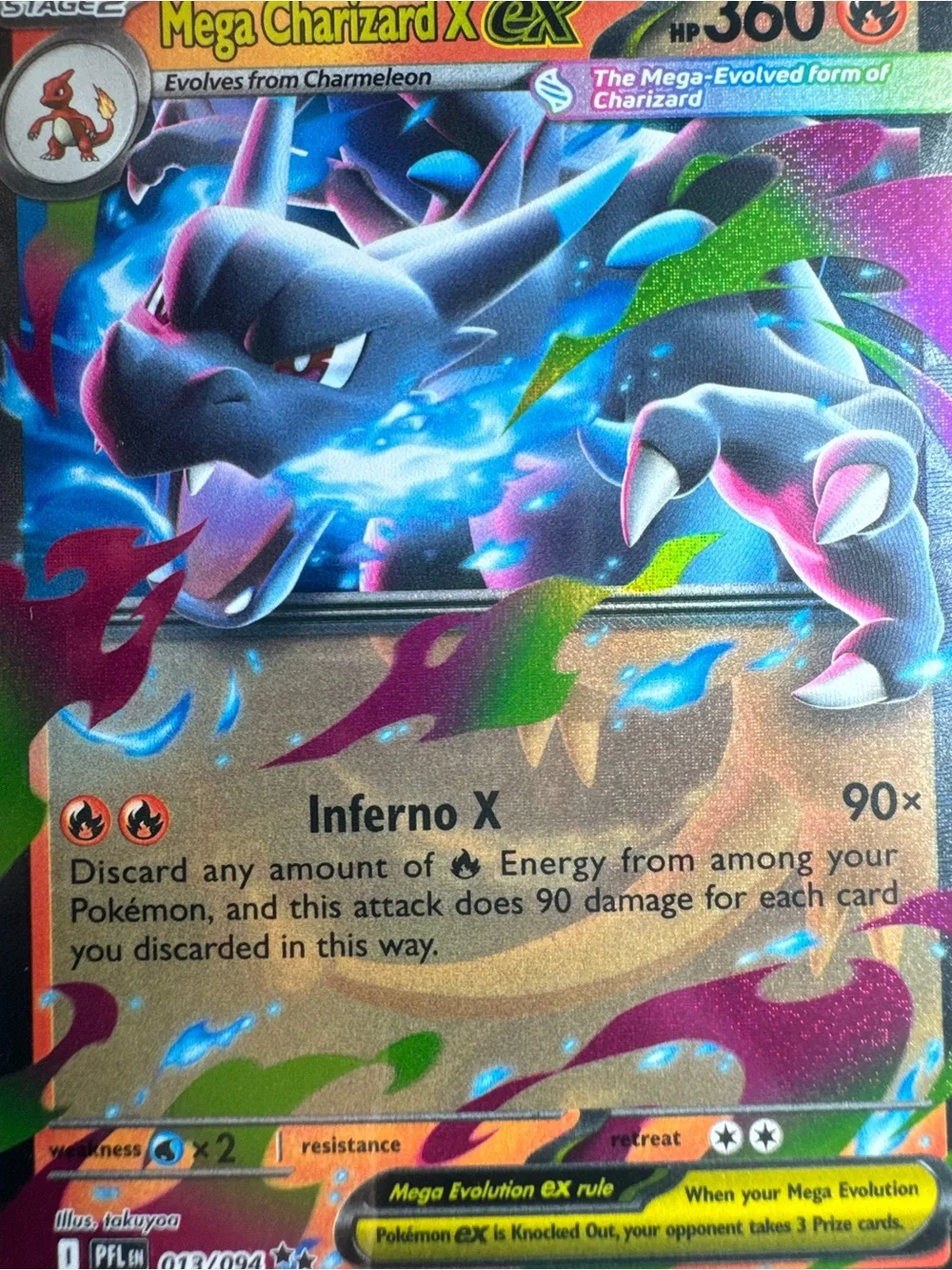 Mega Charizard X ex #13/Pokemon Phantasmal Flames